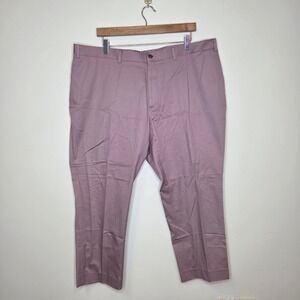 Indochino‎ Mens Newbury 62 42x26 Dusty Mauve 100% Cotton Pants Flat Front
